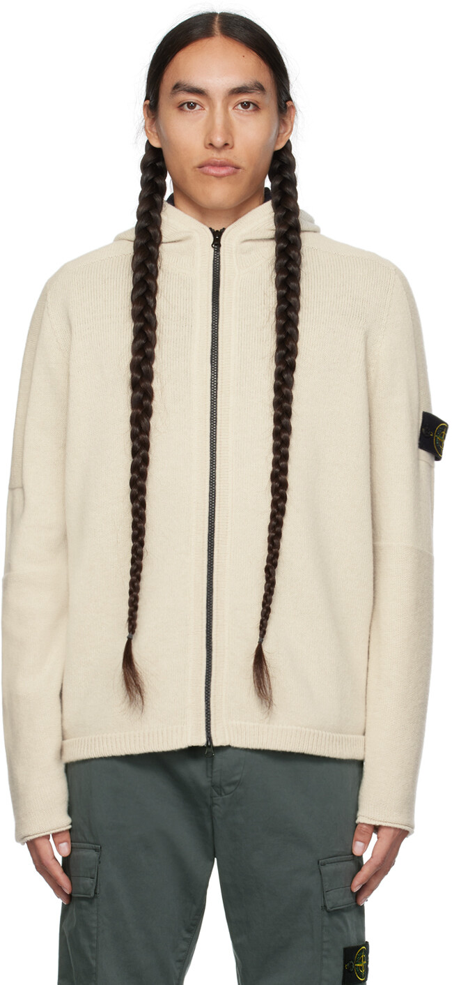 

Off-White худи на молнии Stone Island