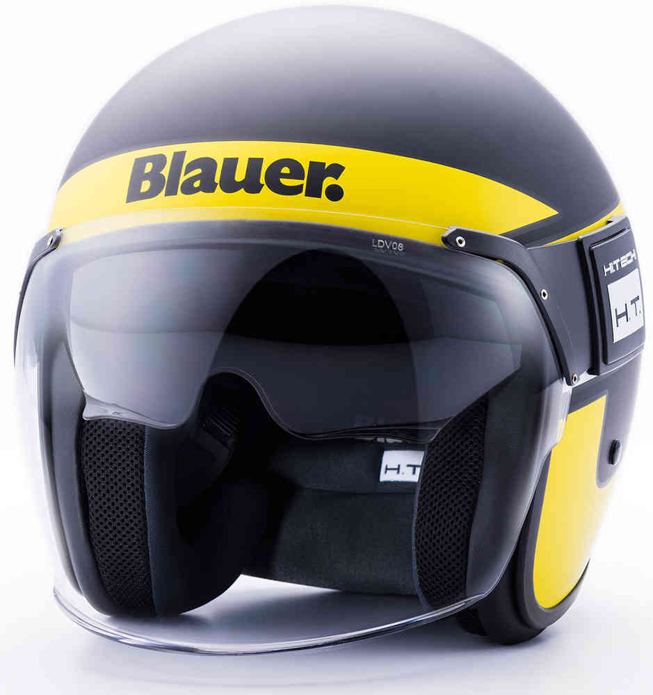 POD Stripes Реактивный шлем Blauer, черный желтый шлем ссм шлем игрока ht jofa 415 bk