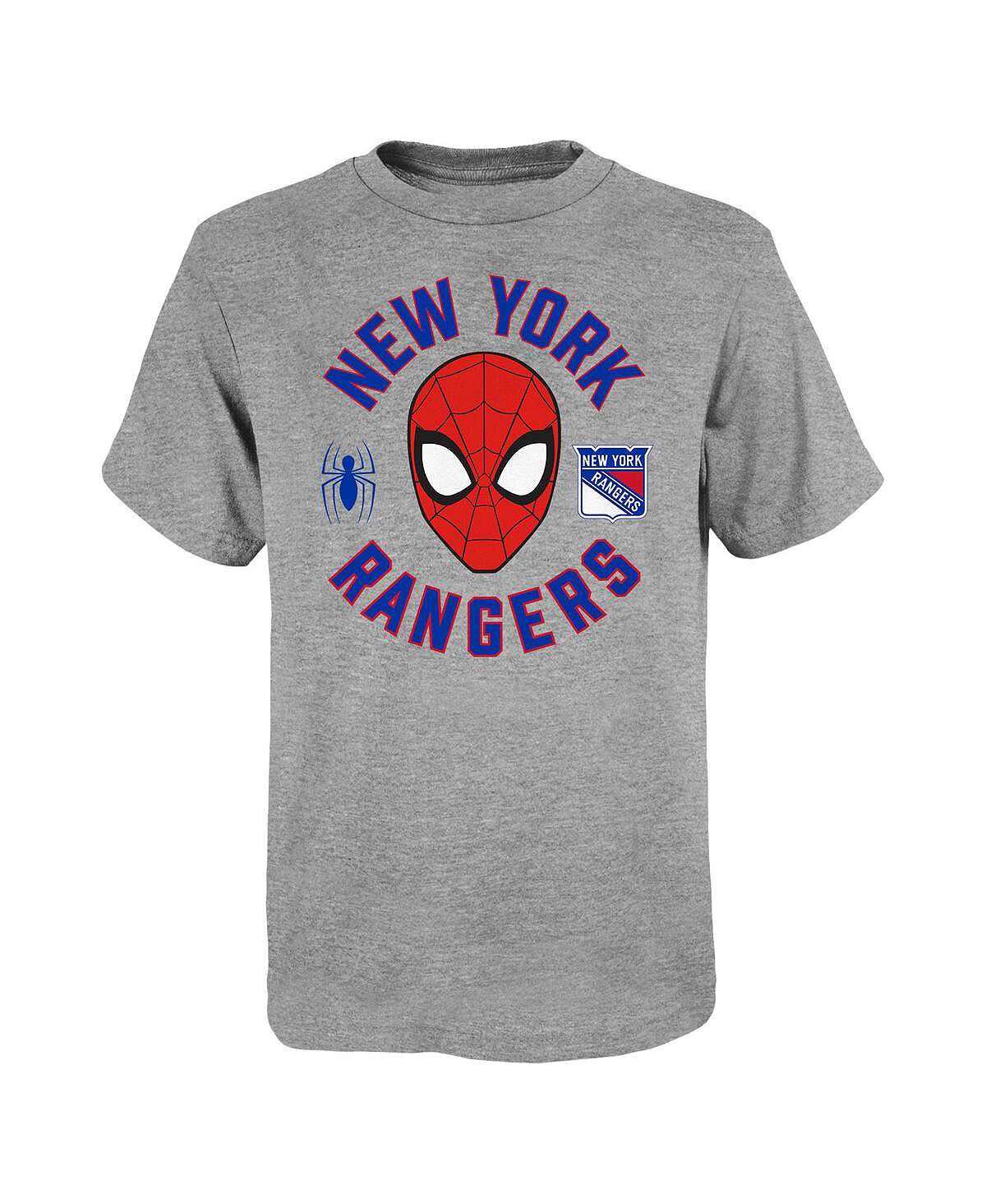 

Футболка Big Boys Heather Grey New York Rangers Mighty Spidey Marvel Outerstuff