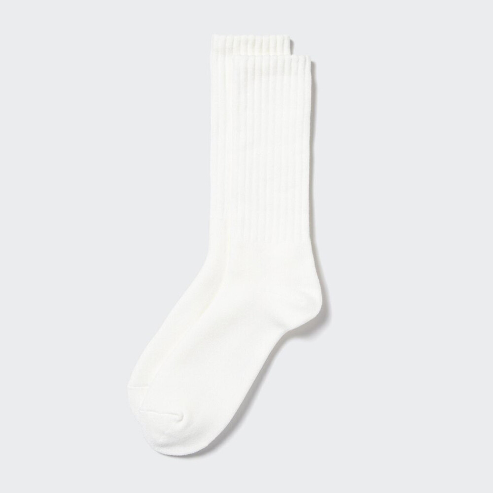 

Мужские носки Uniqlo HEATTECH ниже колена, молочно-белый