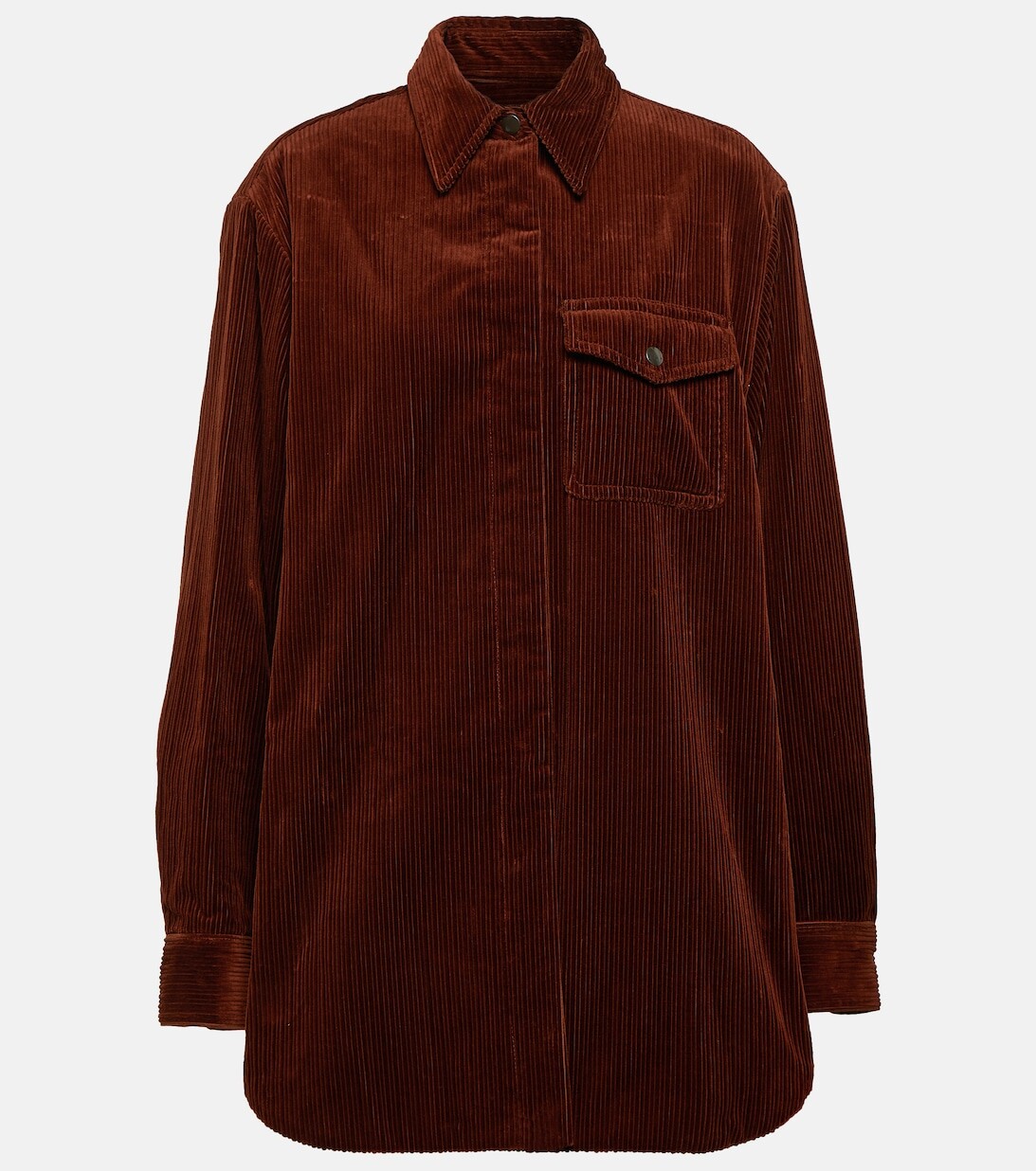 

Вельветовая рубашка DRIES VAN NOTEN, коричневый