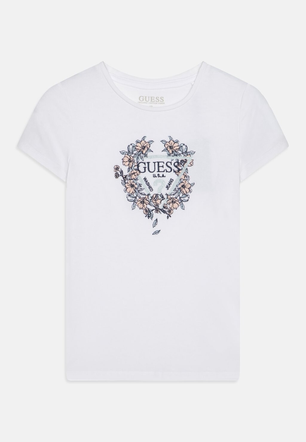 

Футболка с принтом Junior Guess, цвет pure white