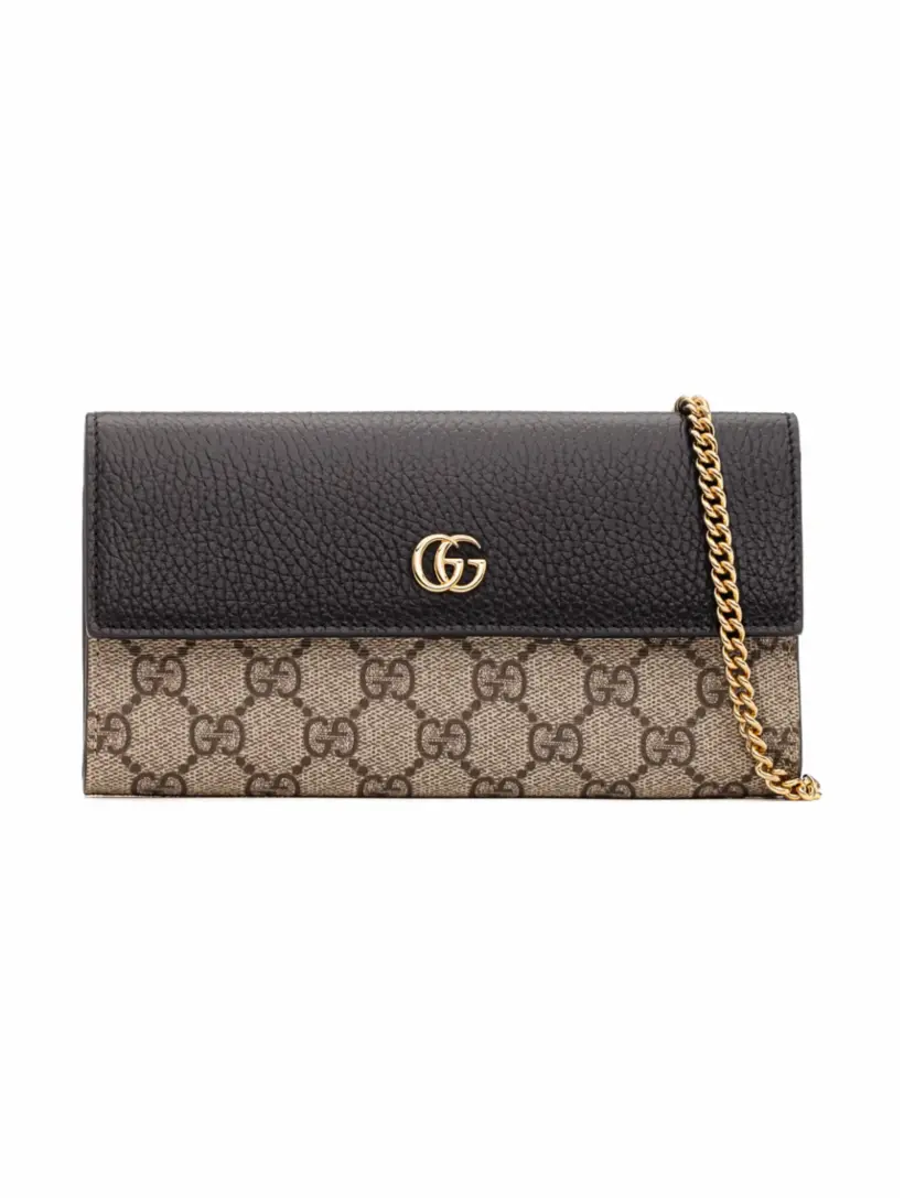 

Кожаное портмоне GG Marmont Gucci, мультиколор