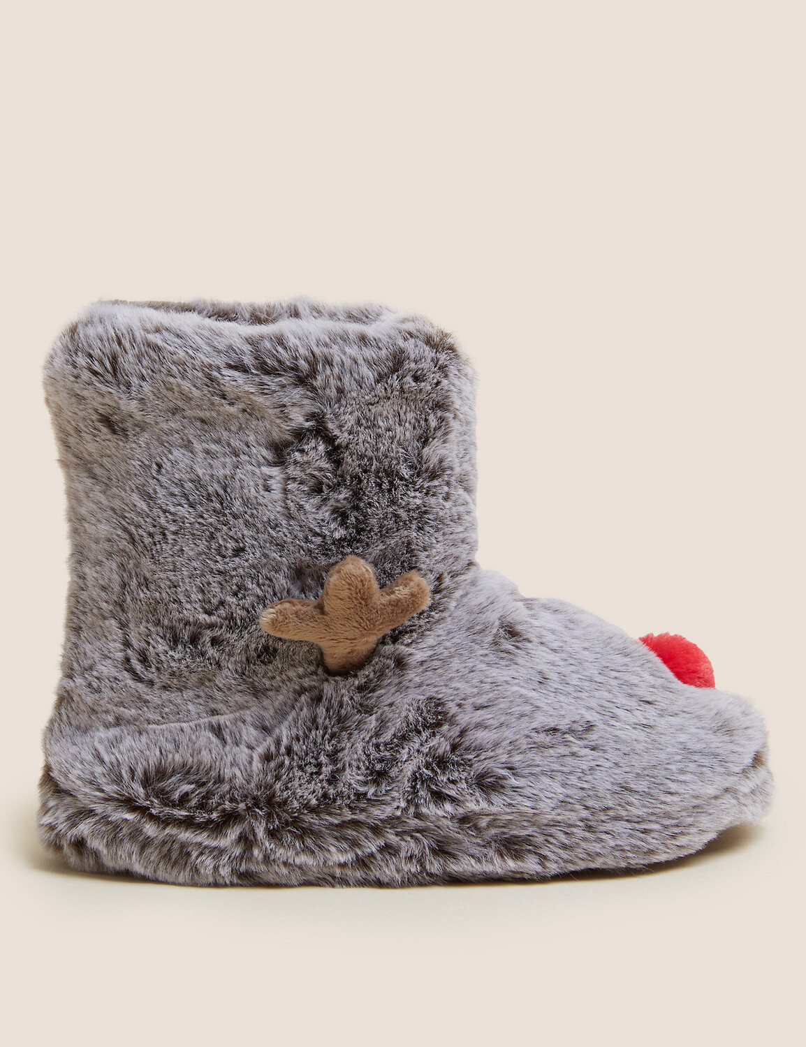 

Детские тапочки с оленями (4 маленьких — 6 больших) Marks & Spencer, коричневый