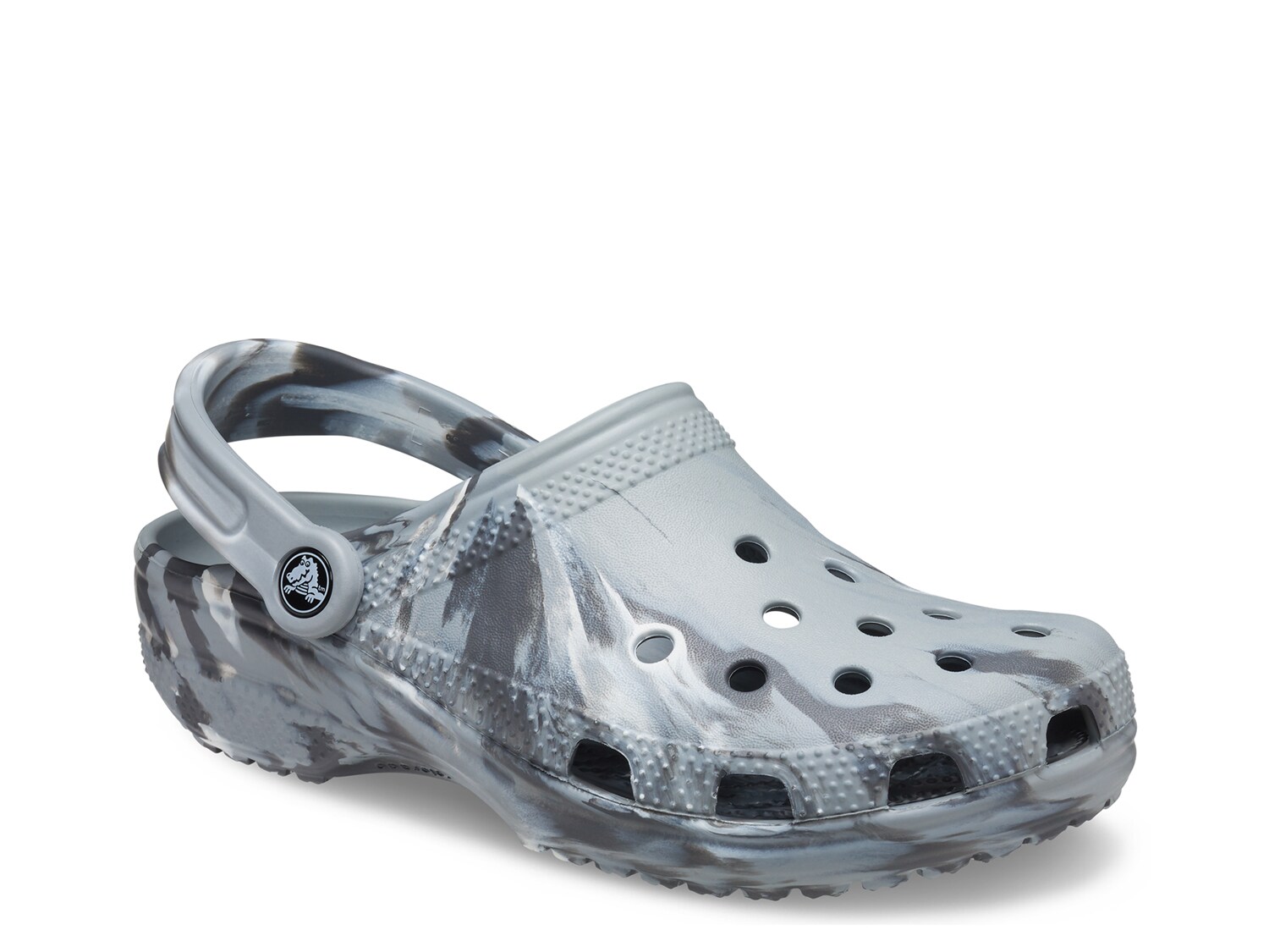 Сабо Crocs Marbled, серый/мультиколор