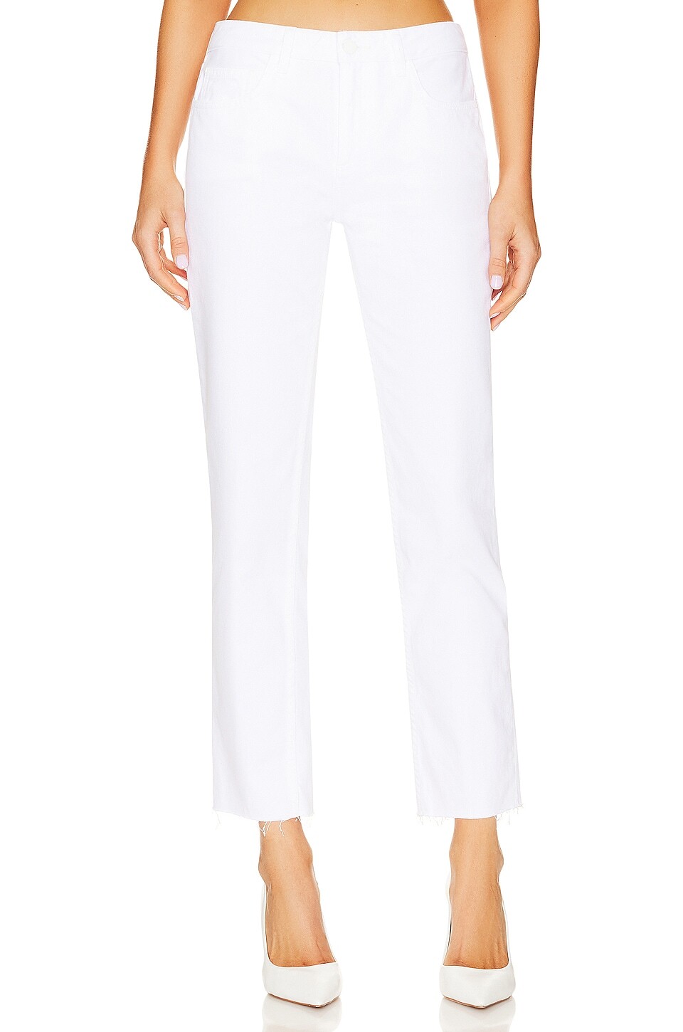 

Джинсы L'AGENCE Milana Stovepipe, цвет Blanc