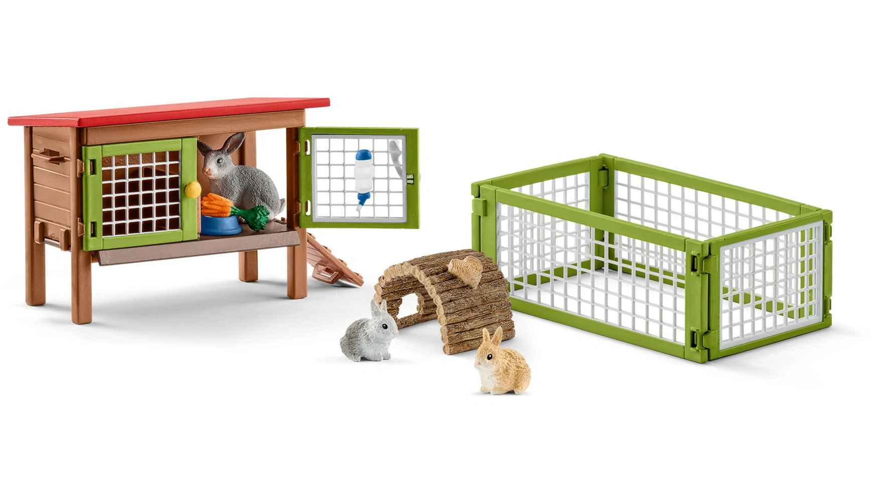 Schleich Farm World Кроличья клетка с кроликами и едой