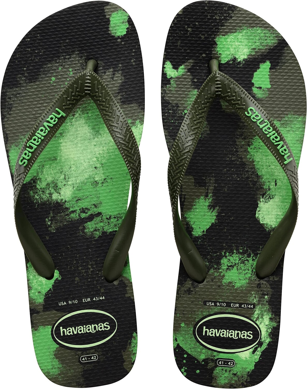 

Шлепанцы Top Camo Flip Flop Sandal Havaianas, цвет Black/Moss