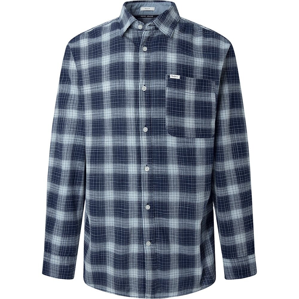 

Рубашка с длинным рукавом Pepe Jeans Claude, синий