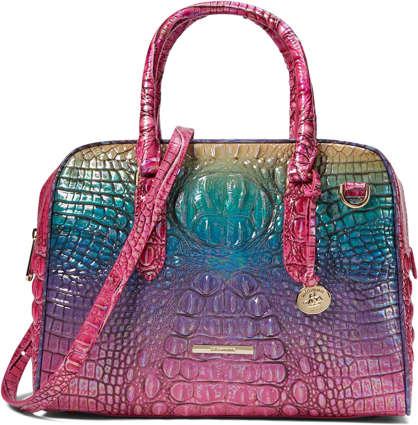 

Сумка Ombre Melbourne Marissa Satchel Brahmin, цвет Horizon