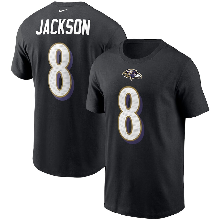 

Футболка с коротким рукавом Nike Baltimore Ravens, черный