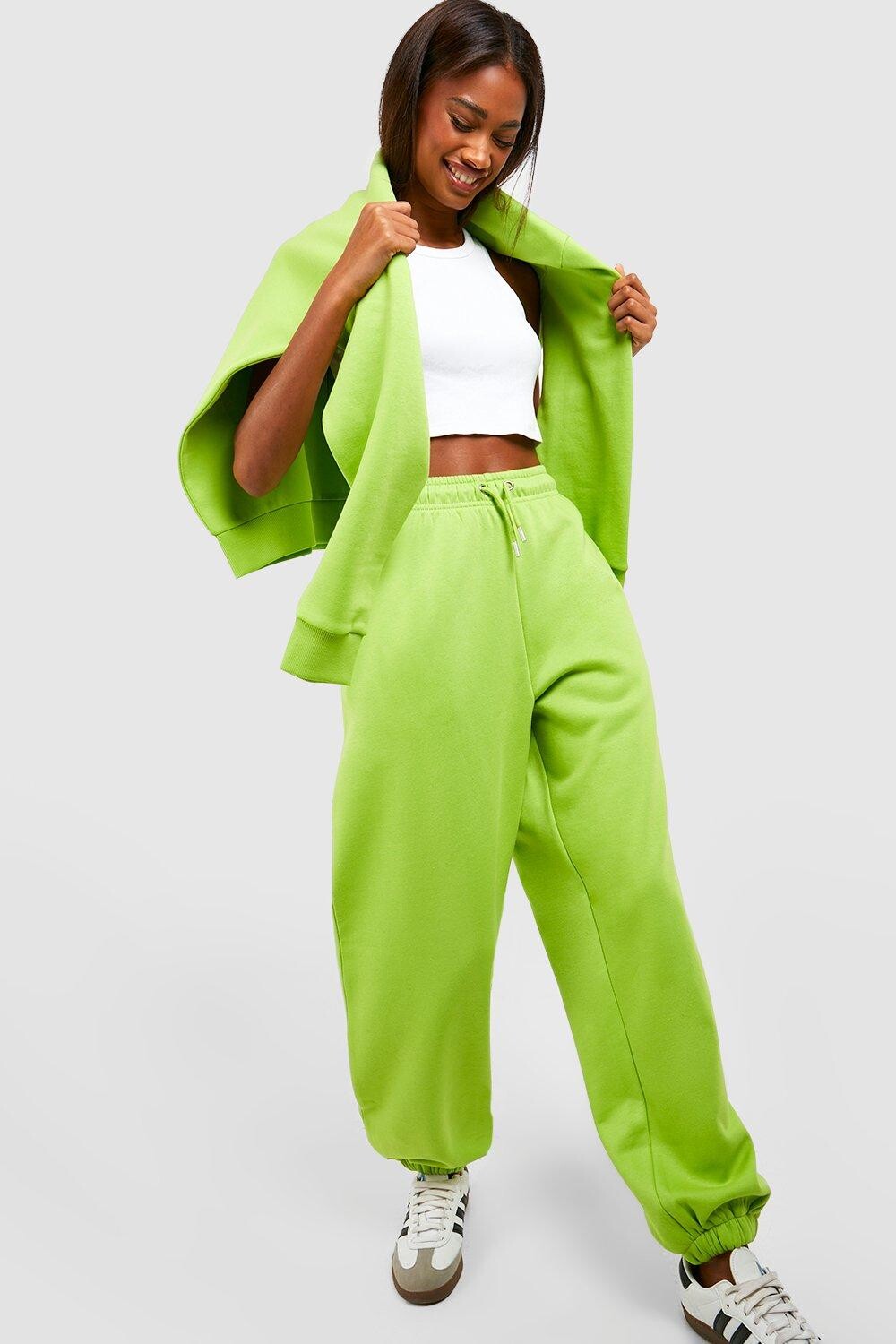 

Базовые джоггеры оверсайз Boohoo, лаймовый