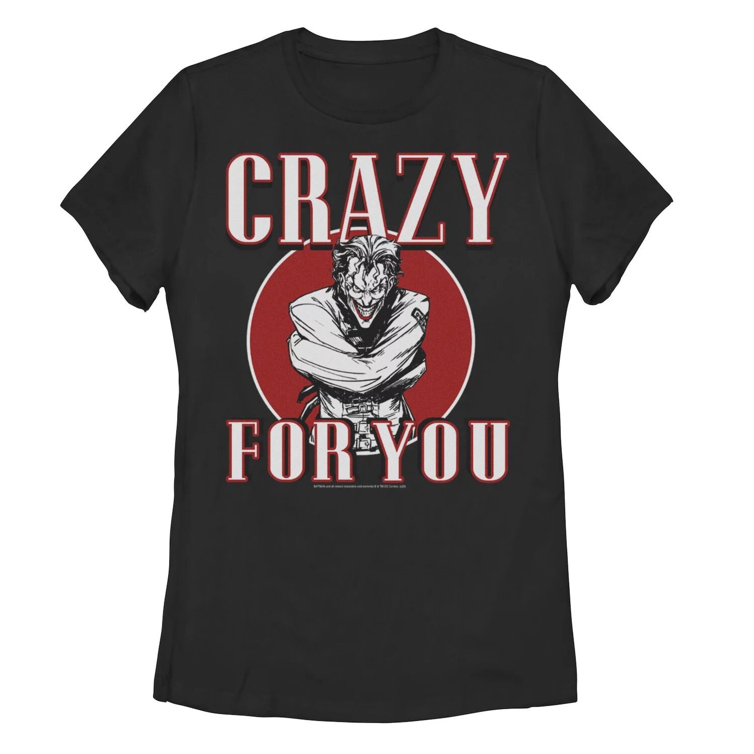 

Детская футболка с рисунком DC Comics Batman Joker Crazy Love Licensed Character, черный