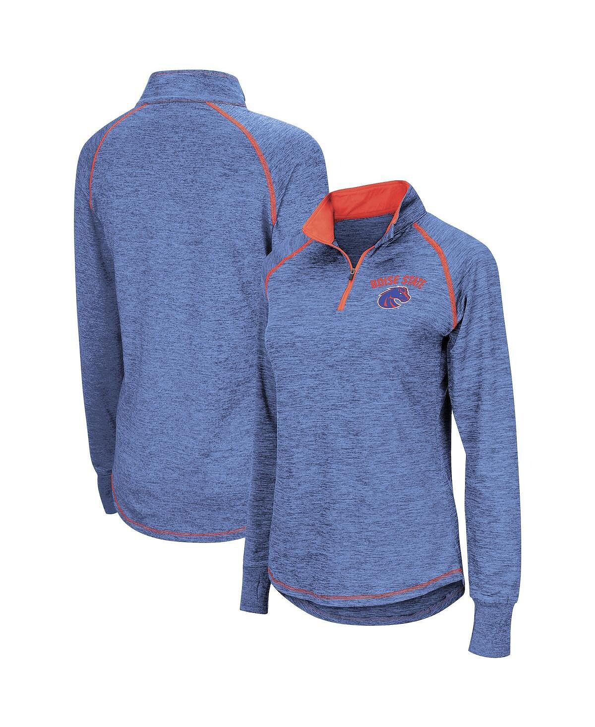 

Женский пуловер с молнией в четверть Royal Boise State Broncos Bikram Colosseum