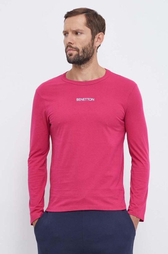

Комбинезон с длинными рукавами United Colors of Benetton, розовый