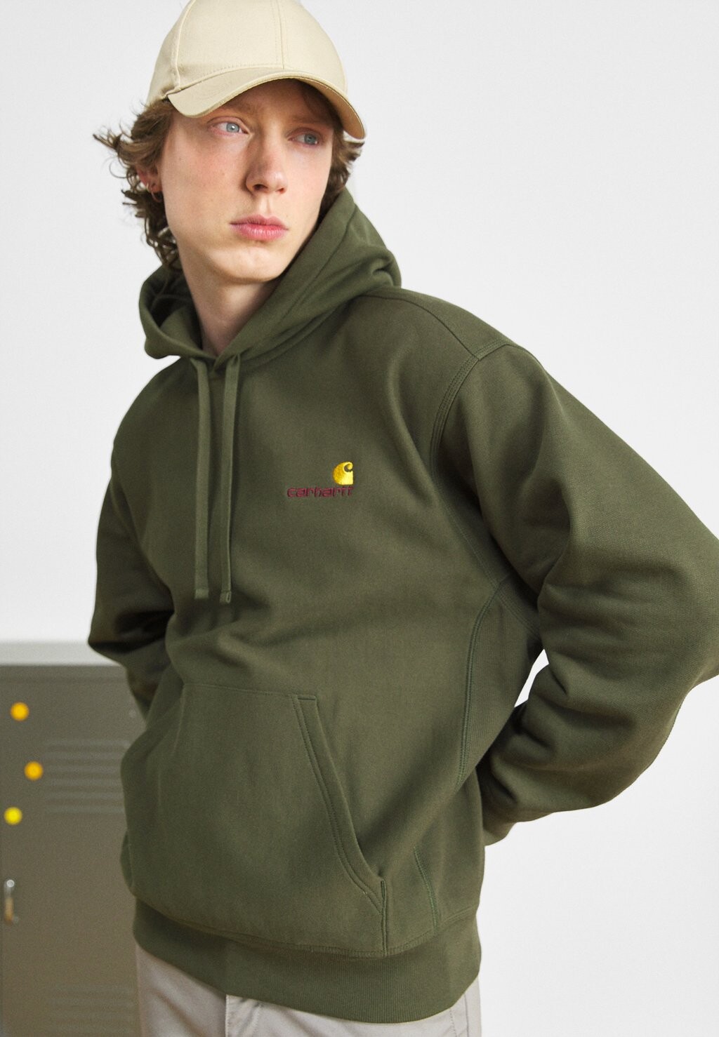 

Толстовка с капюшоном Carhartt WIP, Серый