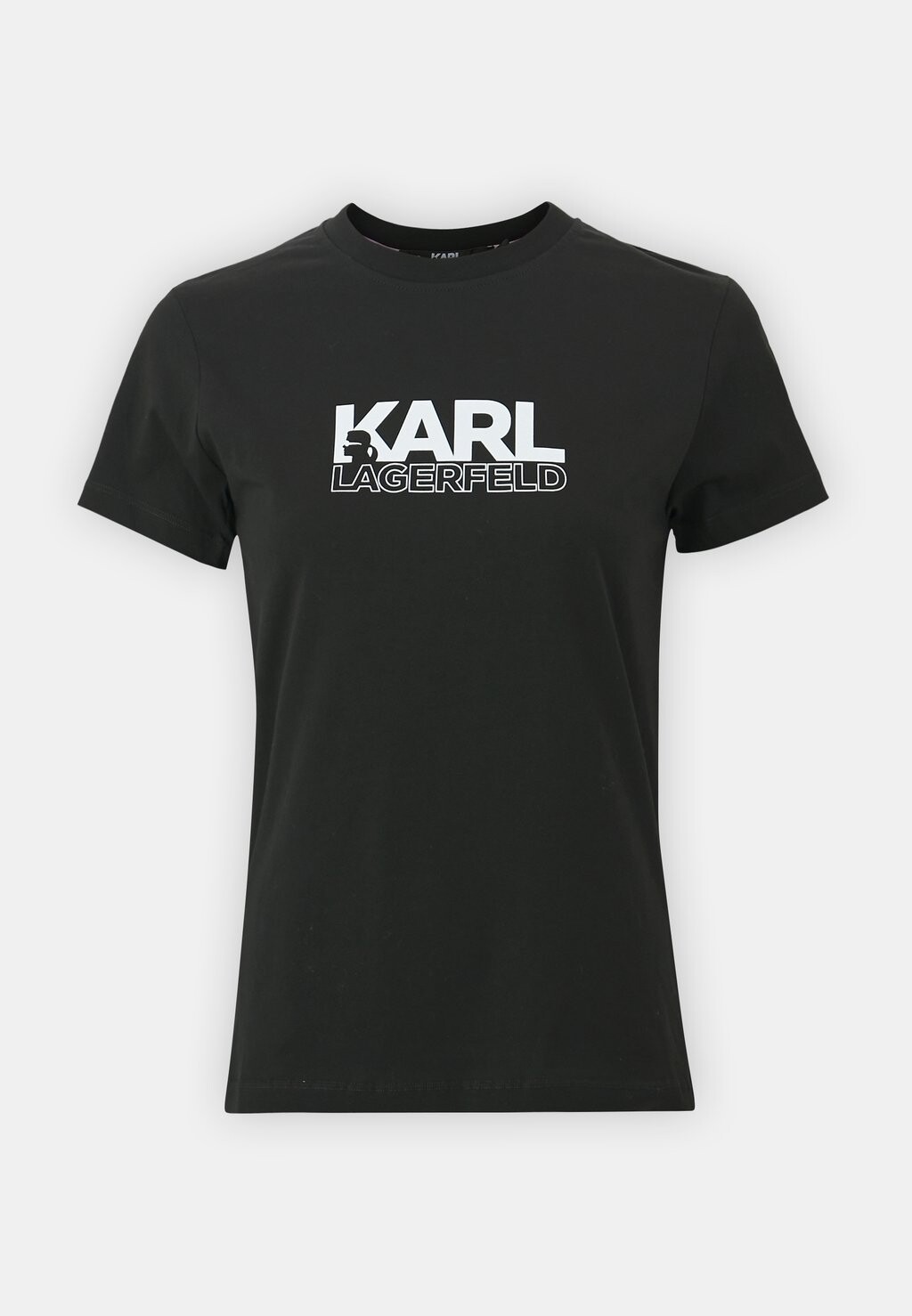 

Футболка с набивным рисунком STACK LOGO KARL LAGERFELD, черный