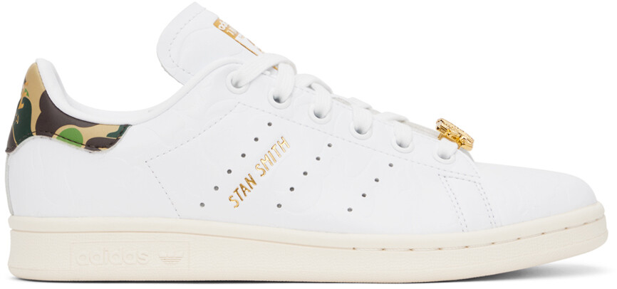 

Белые кроссовки adidas Originals Edition Bape