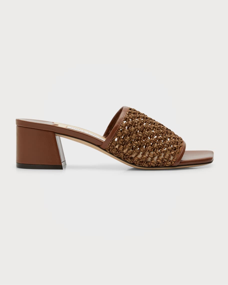 

Сандалии без задника Themis из рафии Jimmy Choo