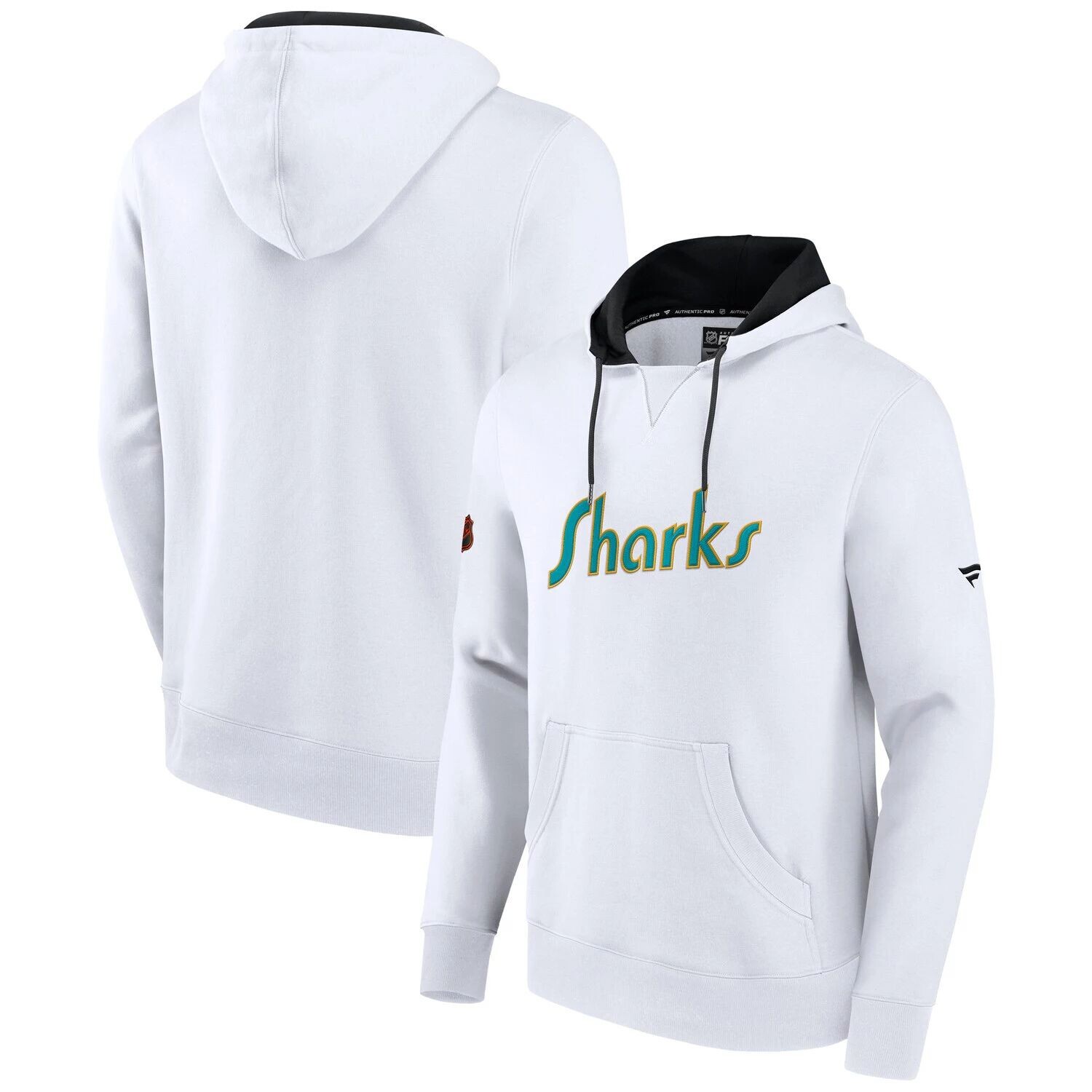 

Мужской белый пуловер с капюшоном и логотипом команды San Jose Sharks Special Edition 2.0 Fanatics