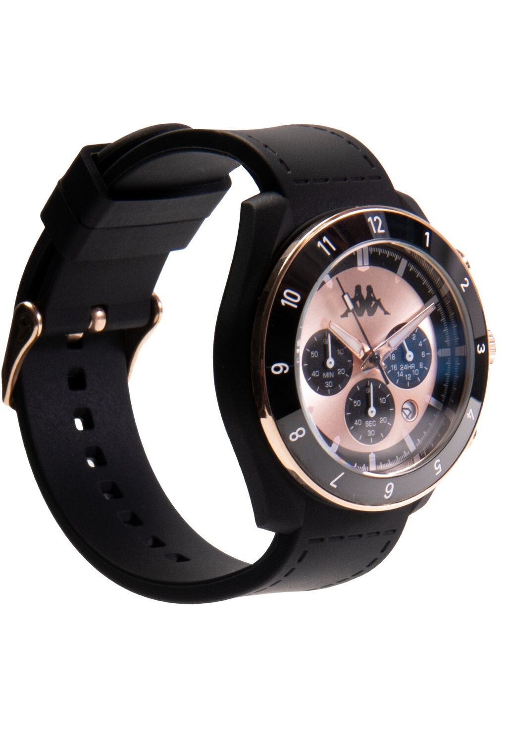 

хронограф 36 MM RUSH-CERCAMIC Kappa, чёрно-розовый