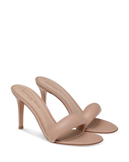 

Женские босоножки без шнуровки на высоком каблуке Bijoux Gianvito Rossi, цвет Tan/Beige