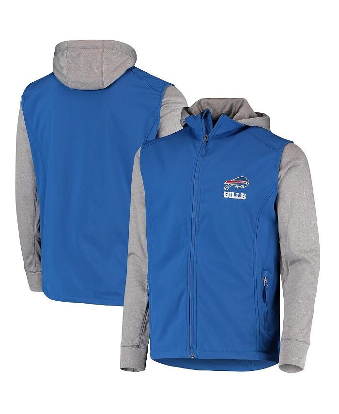 

Мужская королевская серая куртка с молнией во всю длину Buffalo Bills Alpha Dunbrooke, цвет Royal, Gray