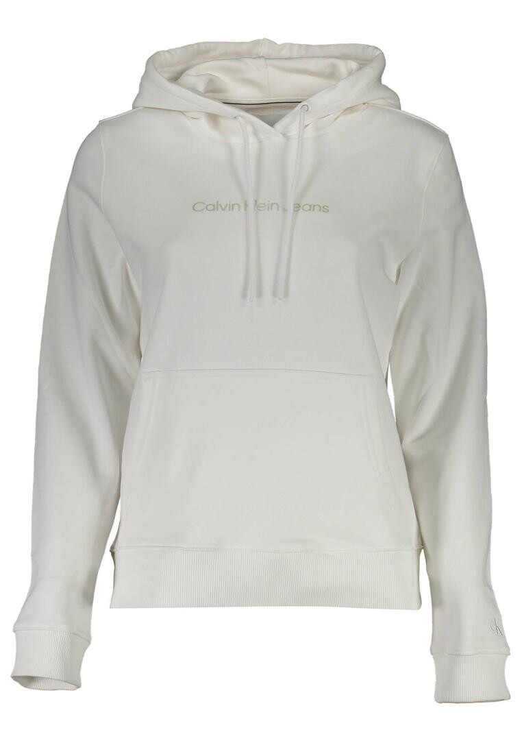 

Хлопковая толстовка с принтом Calvin Klein, белый