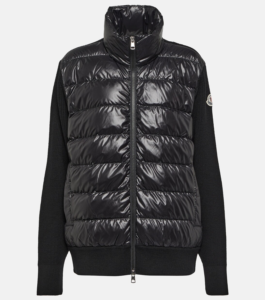 

Куртка из шерсти со вставками из пуха MONCLER, черный