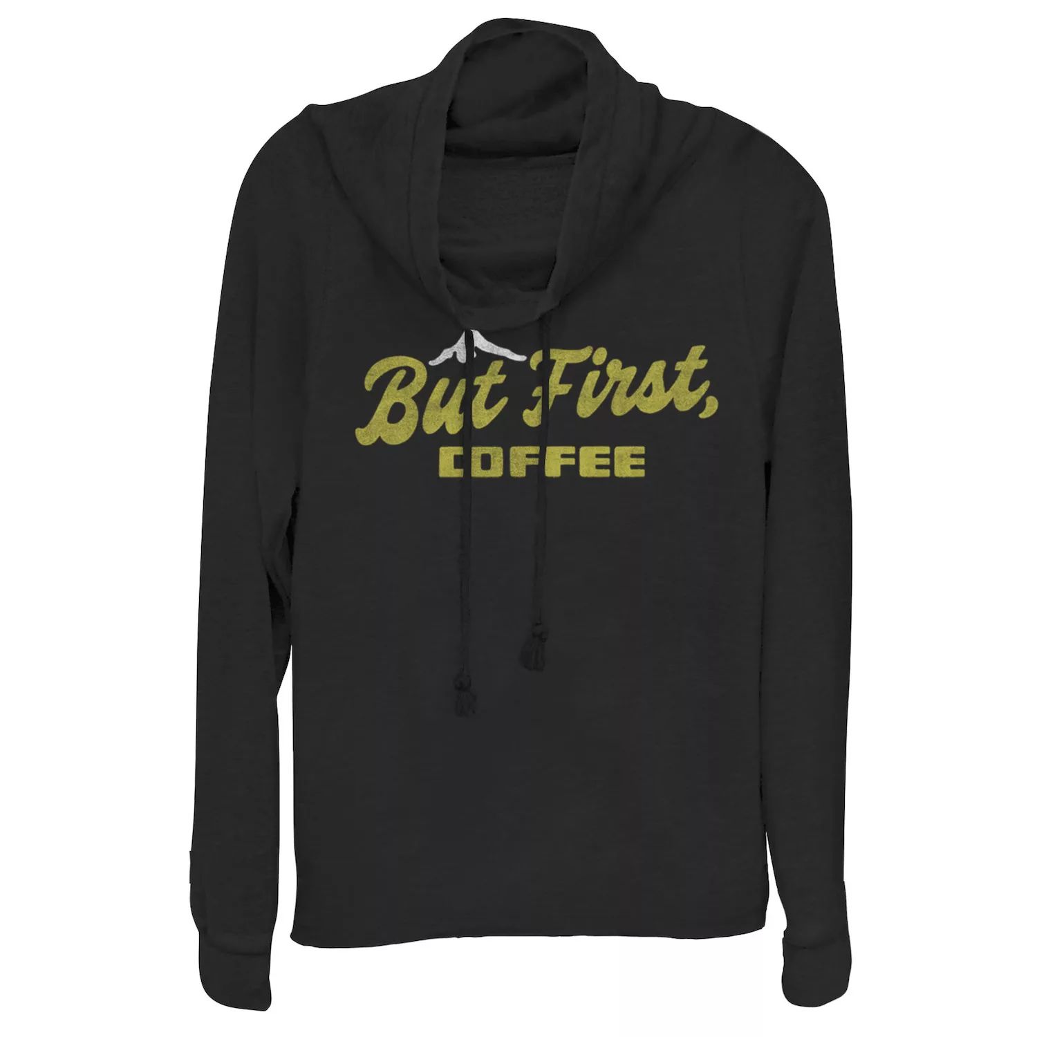Пуловер с хомутом для юниоров «Но сначала кофе» мужская футболка но сначала кофе l серый меланж