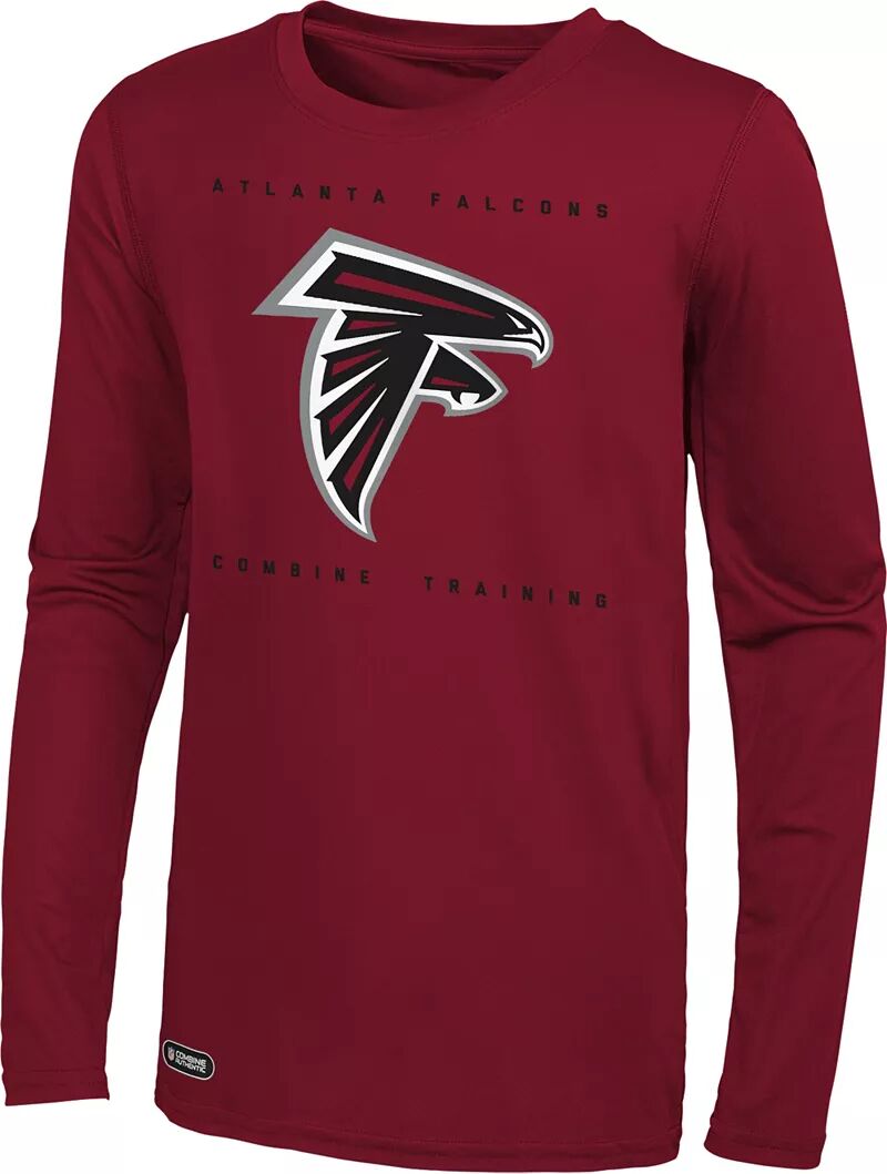Мужская футболка Nfl Combine Joint Atlanta Falcons Side Drill с длинными рукавами