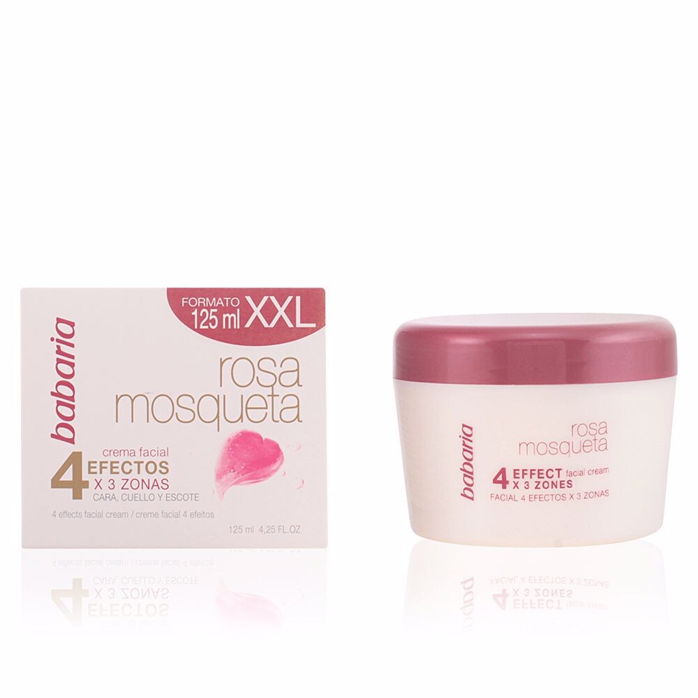 

Увлажняющий крем для ухода за лицом Rosa mosqueta crema facial 4 efectos Babaria, 125 мл