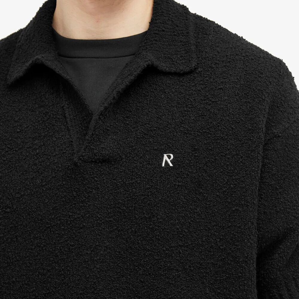 

Represent Поло фактурной вязки Boucle, черный