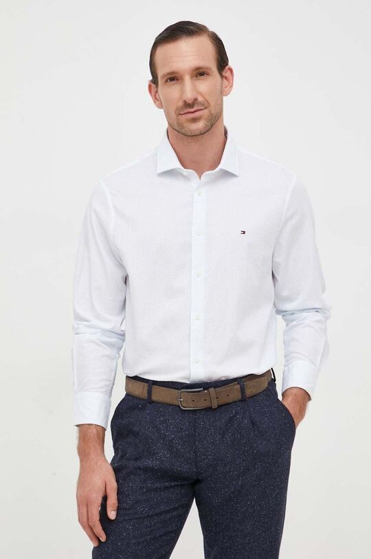 

Хлопковая рубашка Tommy Hilfiger, синий