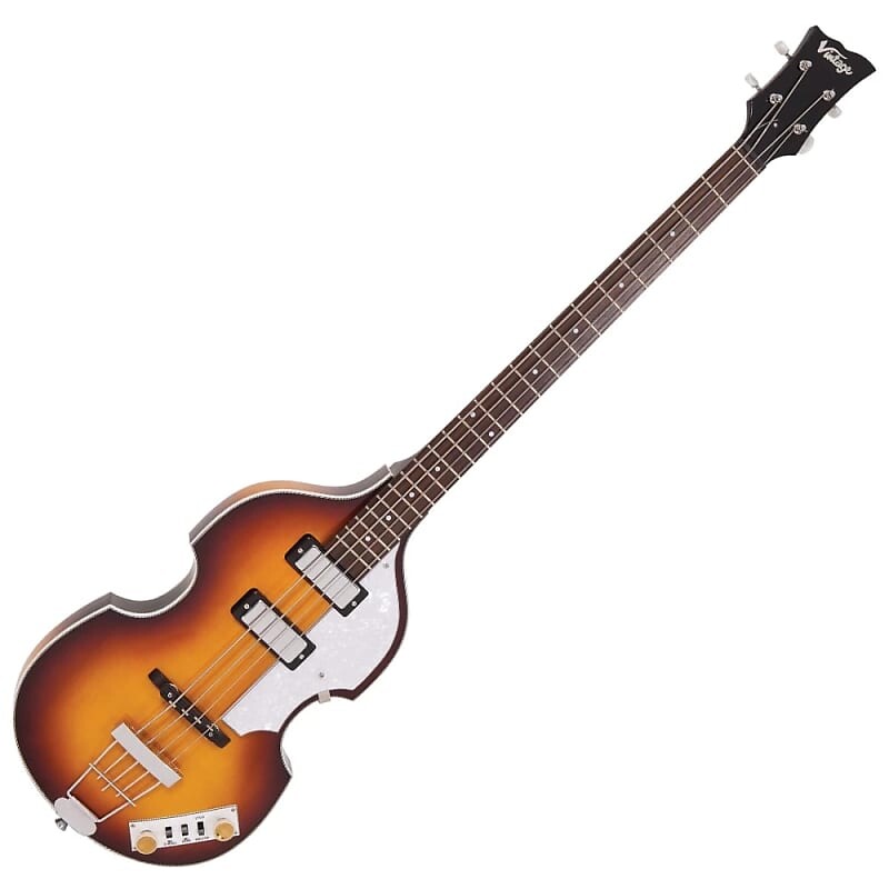 

Басс гитара Vintage Bass VVB4SB 'Violin' Bass w/Hard Case, Antique Sunburst