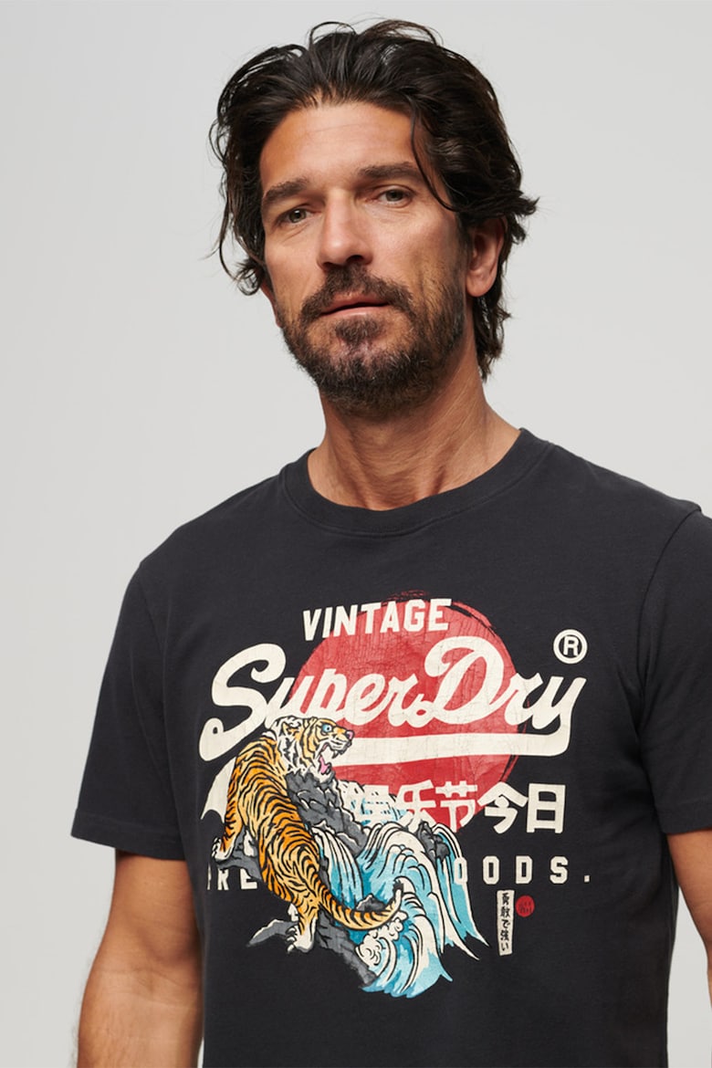 

Свободная хлопковая футболка Tokyo Superdry, красный