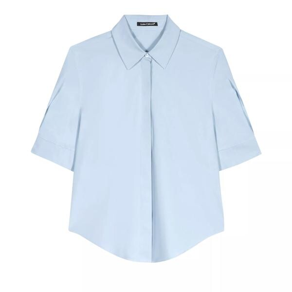 

Футболка bluse aus gabardine-stretch sky Luisa Cerano, синий