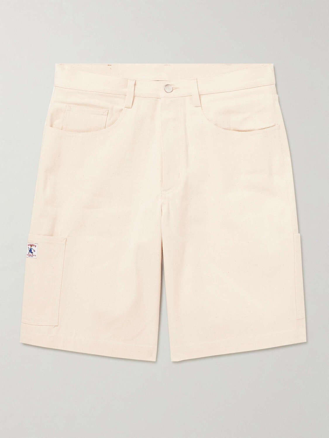 

Прямые шорты карго из хлопкового холста Randy'S Garments, кремовый