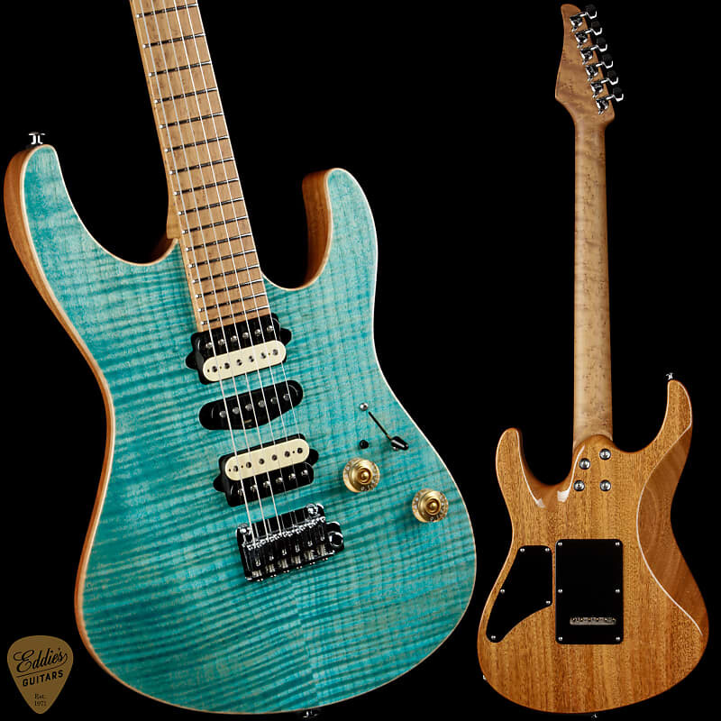 Электрогитара Suhr Modern - Bahama Blue/Roasted 5A Birdseye Maple Neck