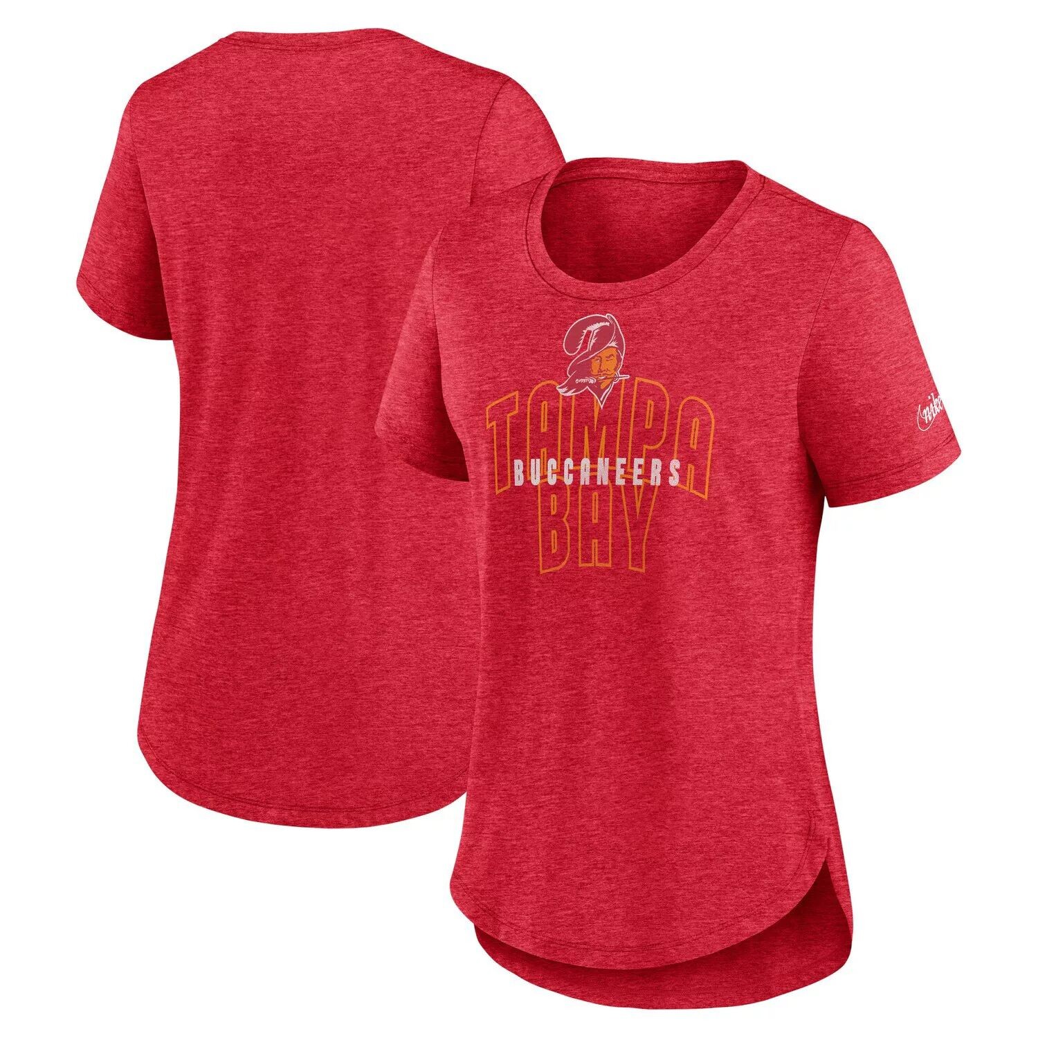 

Женская футболка Nike Heather Red Tampa Bay Buccaneers Fashion Tri-Blend Nike