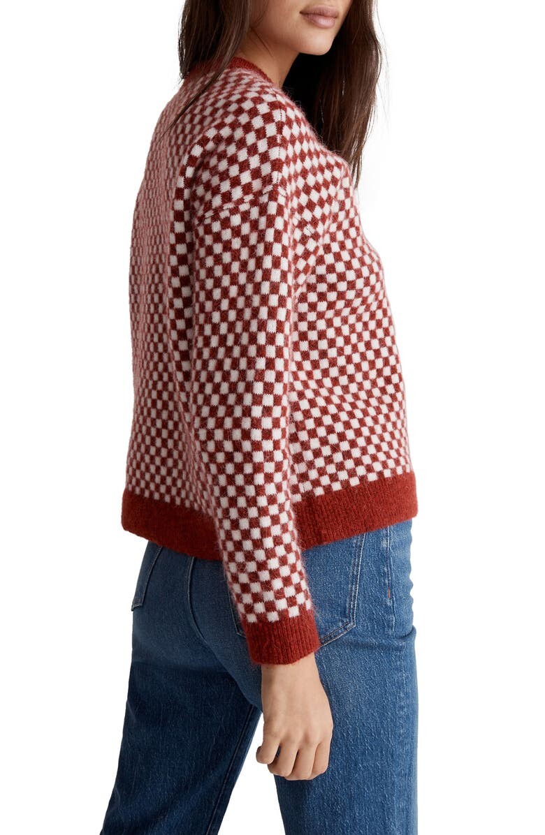

Жаккардовый пуловер в шахматную клетку MADEWELL