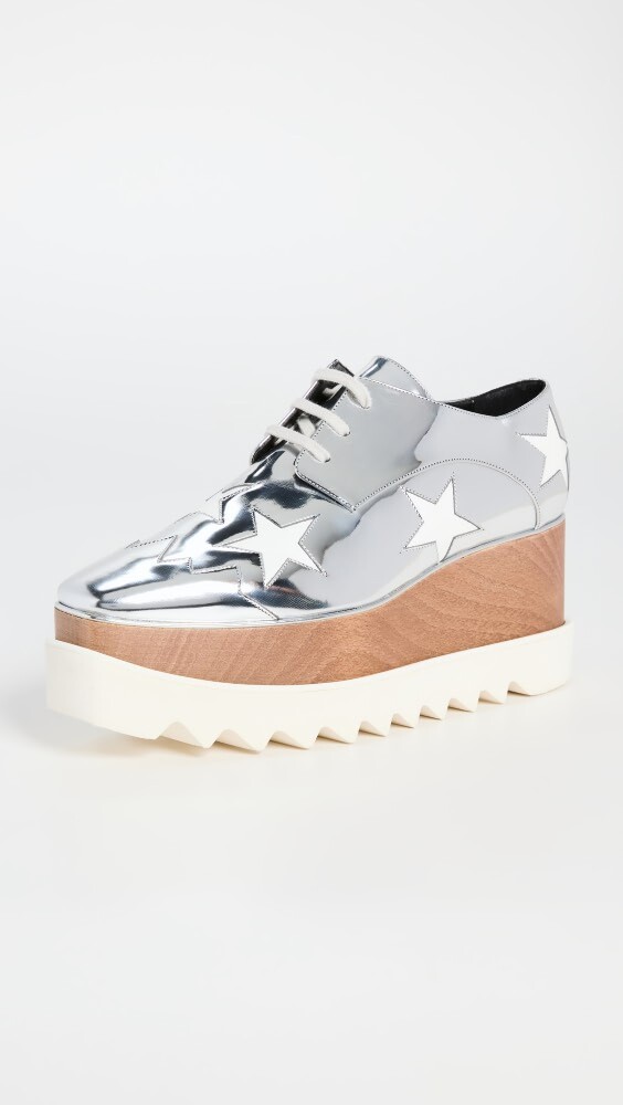 

Балетки Stella McCartney Elyse Stars Mirror Lace Up Platforms