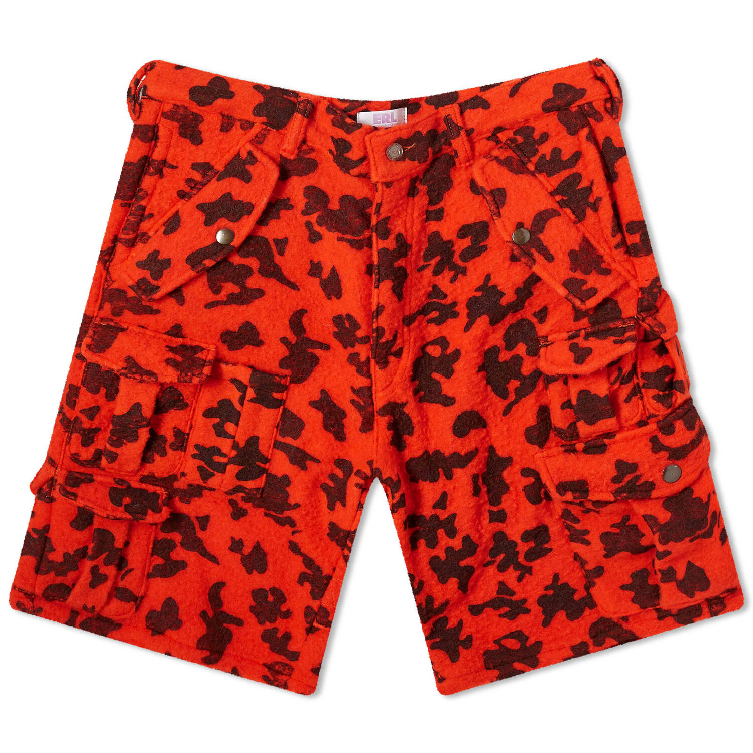 

Шорты карго Erl Unisex, цвет Orange Camo