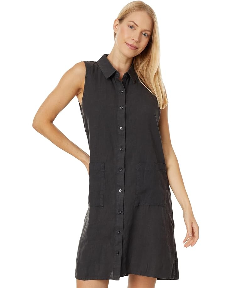 

Платье Eileen Fisher Petite Classic Collar, цвет Graphite