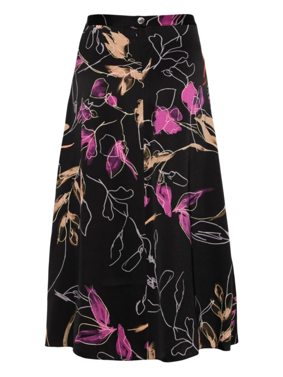 

Paul Smith юбка с завышенной талией и принтом Ink Floral, черный
