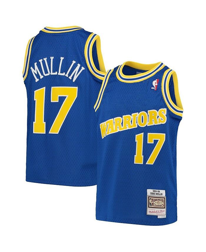 

Джерси Big Boys Криса Маллина Royal Golden State Warriors 1993-94 Hardwood Classics Swingman Throwback Джерси Mitchell & Ness, синий