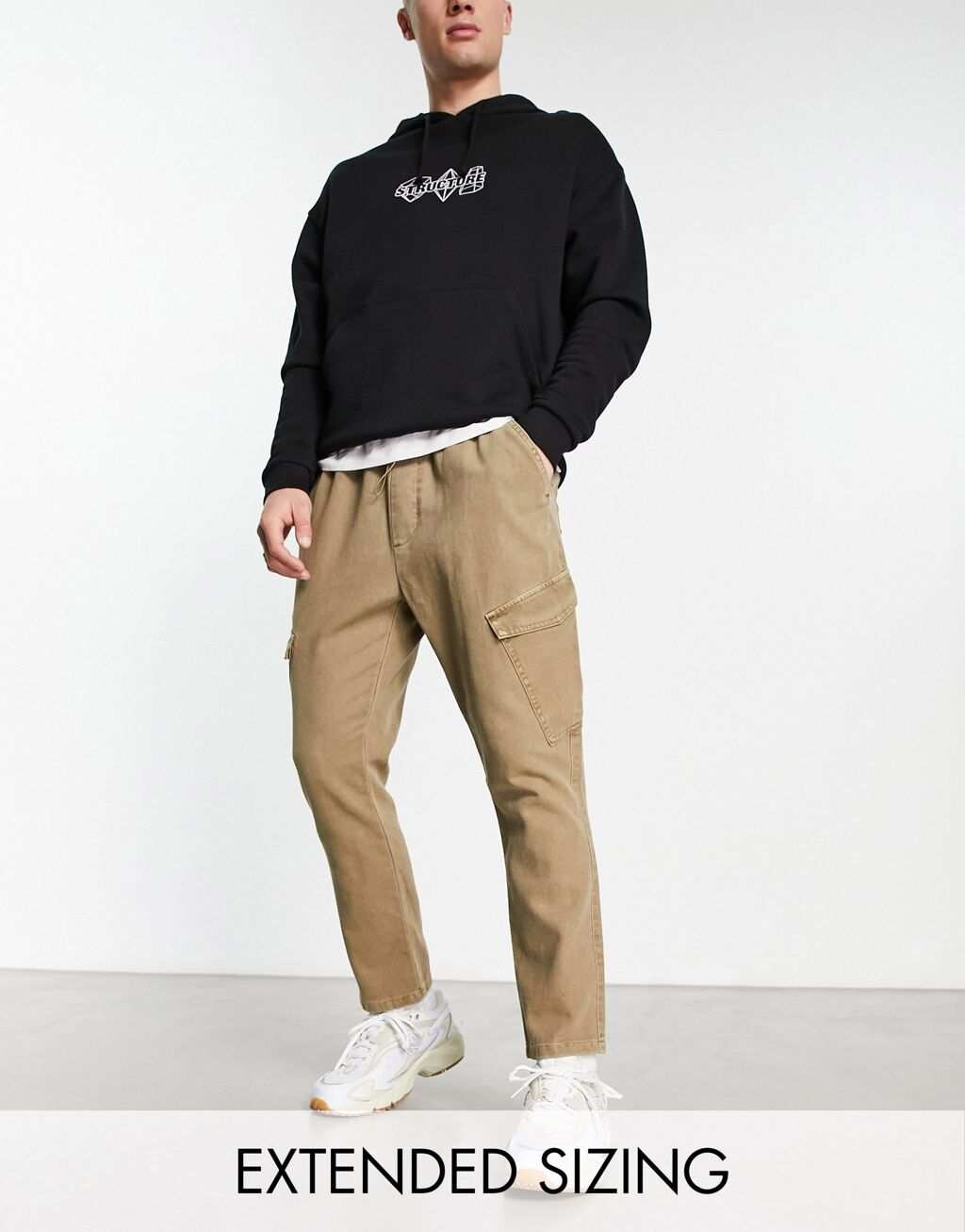 

Коричневые зауженные брюки карго ASOS DESIGN, Коричневый