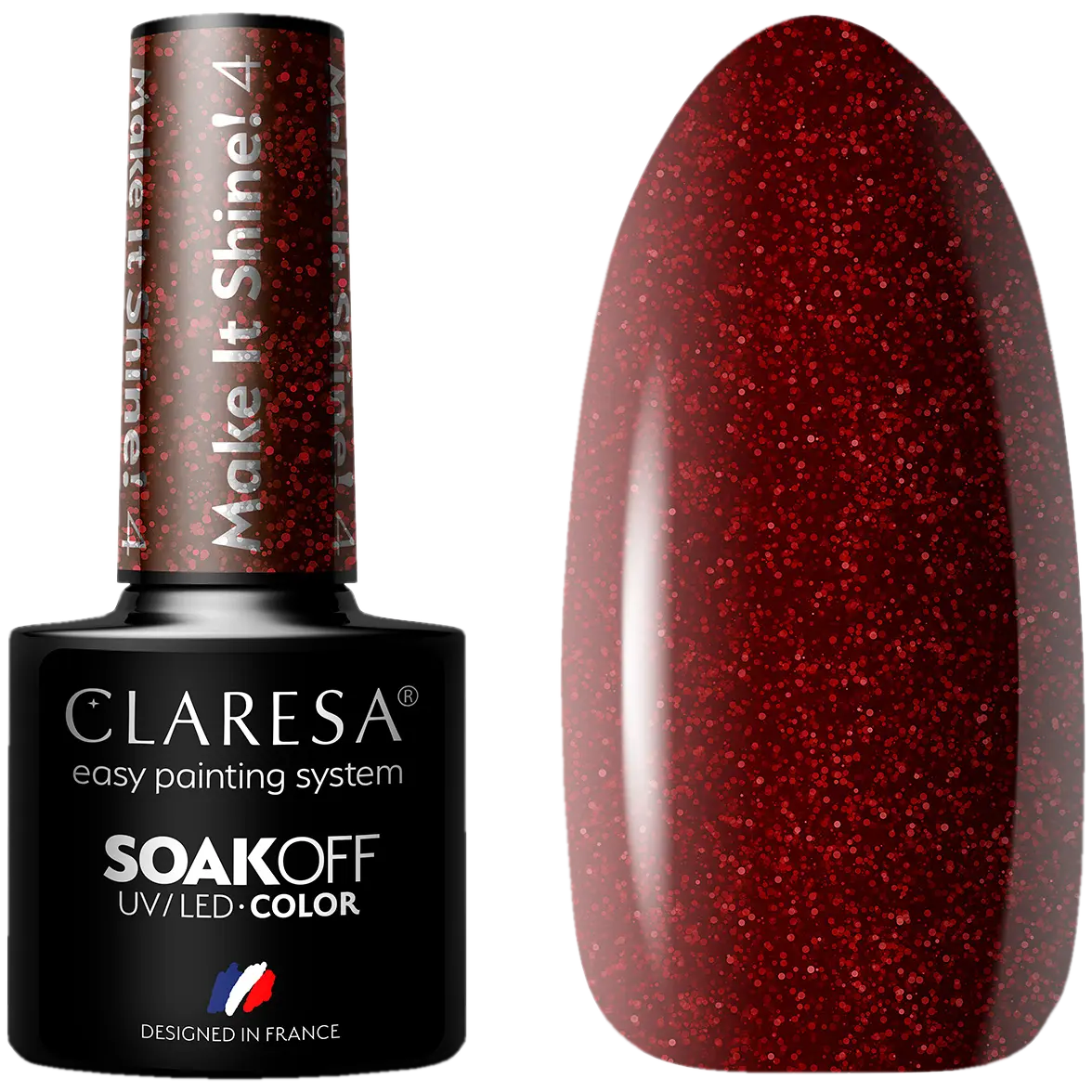 

Гибридный лак для ногтей 4 Claresa Make It Shine!, 5 гр