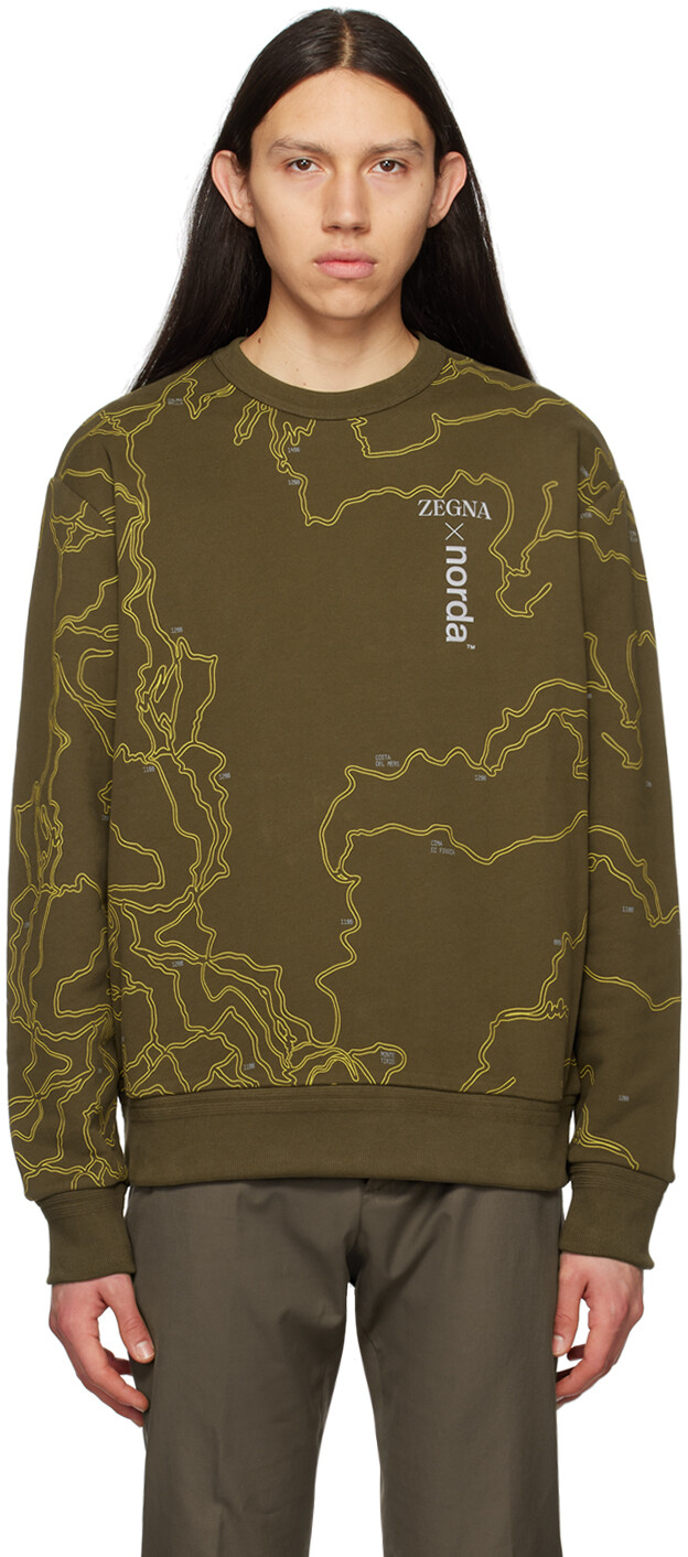 

Толстовка цвета хаки norda Edition ZEGNA