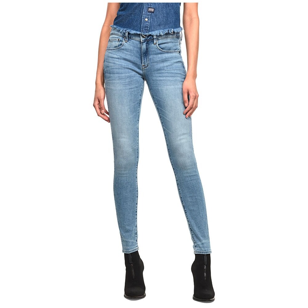

Джинсы скинни G-Star 3301 Mid Waist, синий